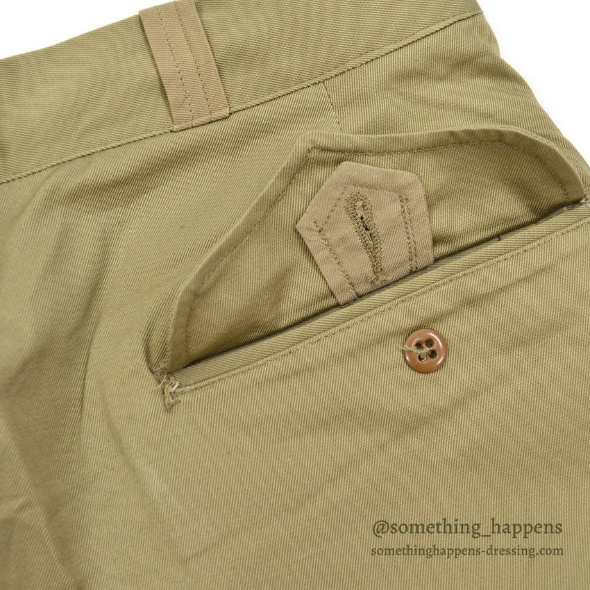 1950's DEADSTOCK U.S.ARMY SHORTS, MEN'S, COTTON, UNIFORM TWILL 1 ... W34