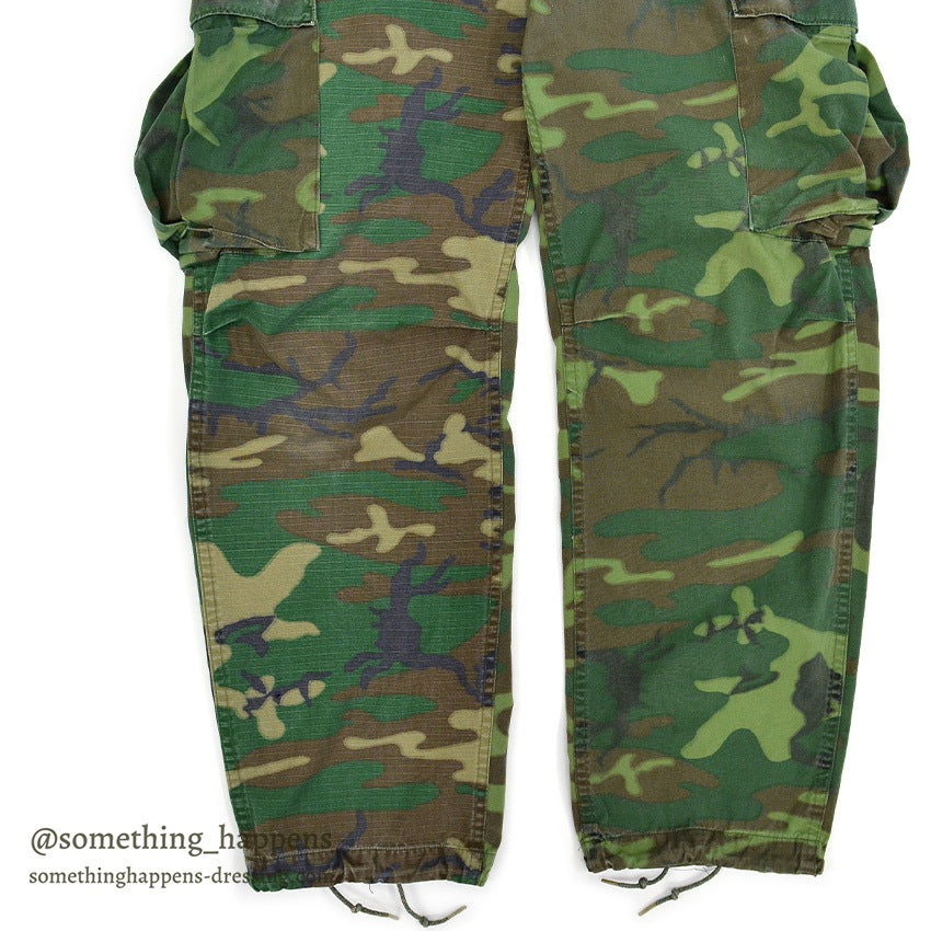 1970's USARMY ERDL MIX LEAF PANTS CRAZY PATTERN... MEDIUM-REGULAR