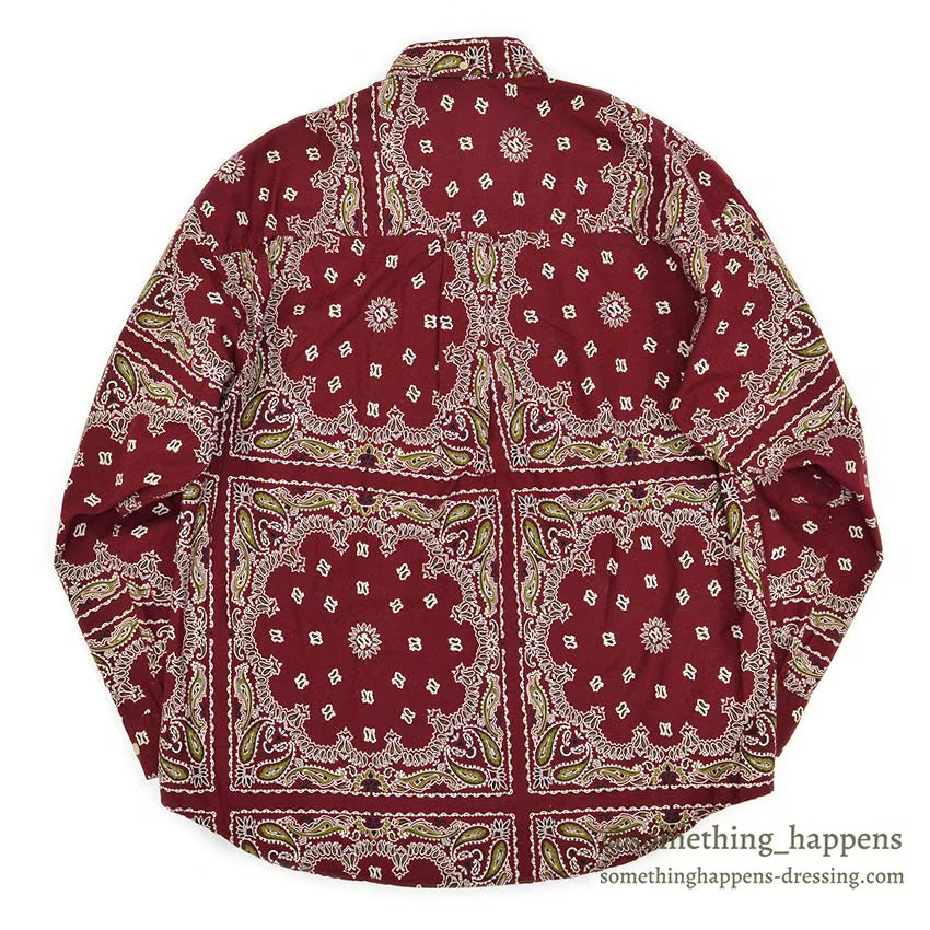 1990's GANT SALTY DOG BANDANA PATTERN B/D SHIRT...M