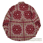 1990's GANT SALTY DOG BANDANA PATTERN B/D SHIRT...M