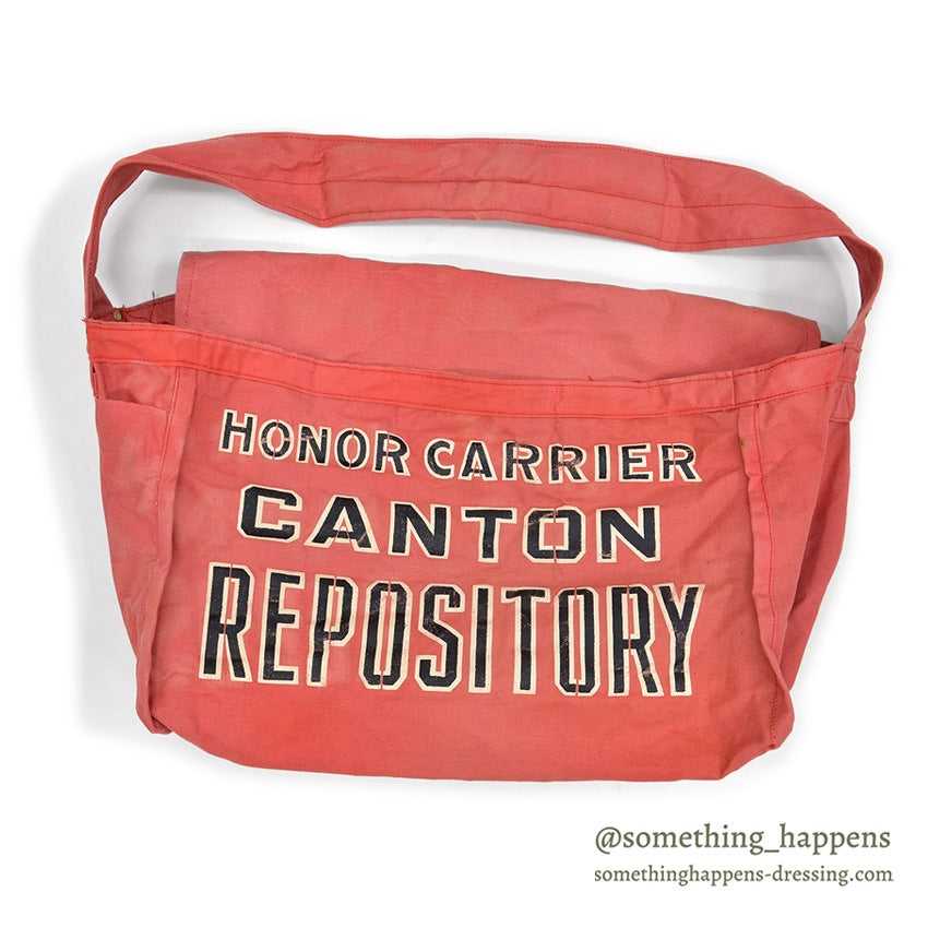 1950's CANTON REPOSITORY HONOR CARRIER NEWS PAPER BAG...