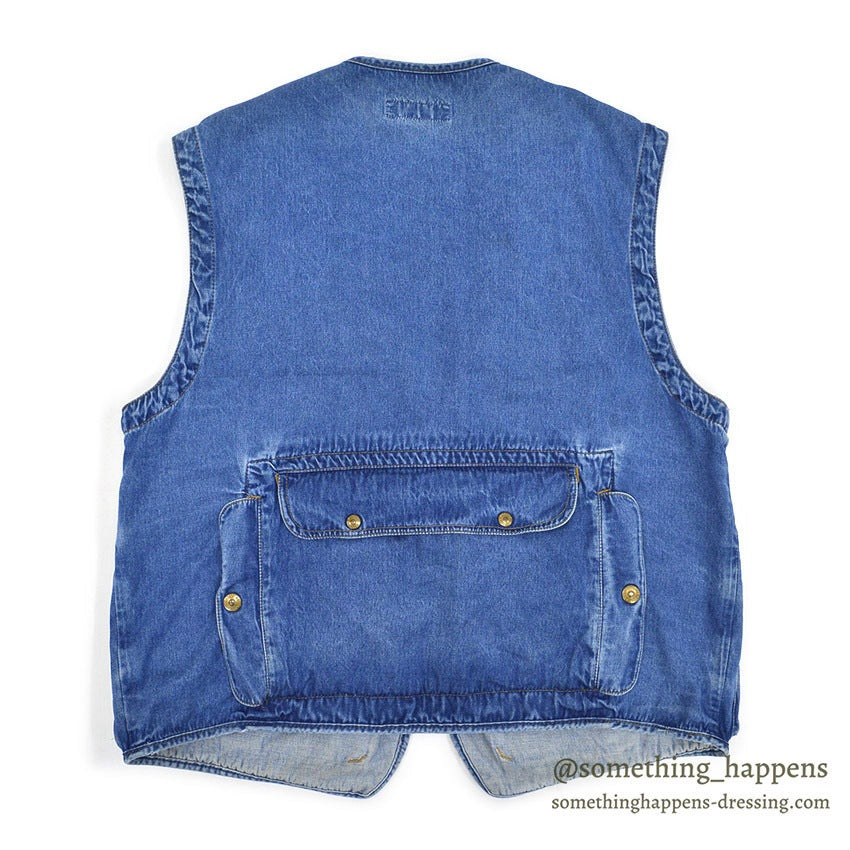 1990's BANANA REPUBLIC DENIM PHOTO JOURNALIST VEST...L