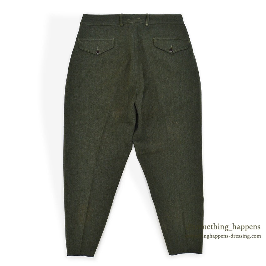 1950's LLBEAN UNUSUAL HUNTING PANTS OLIVE DRAB... W33/L28