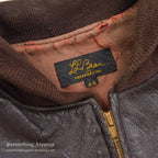 1950's~ LLBEAN GOAT SKIN LEATHER JACKET ... 44