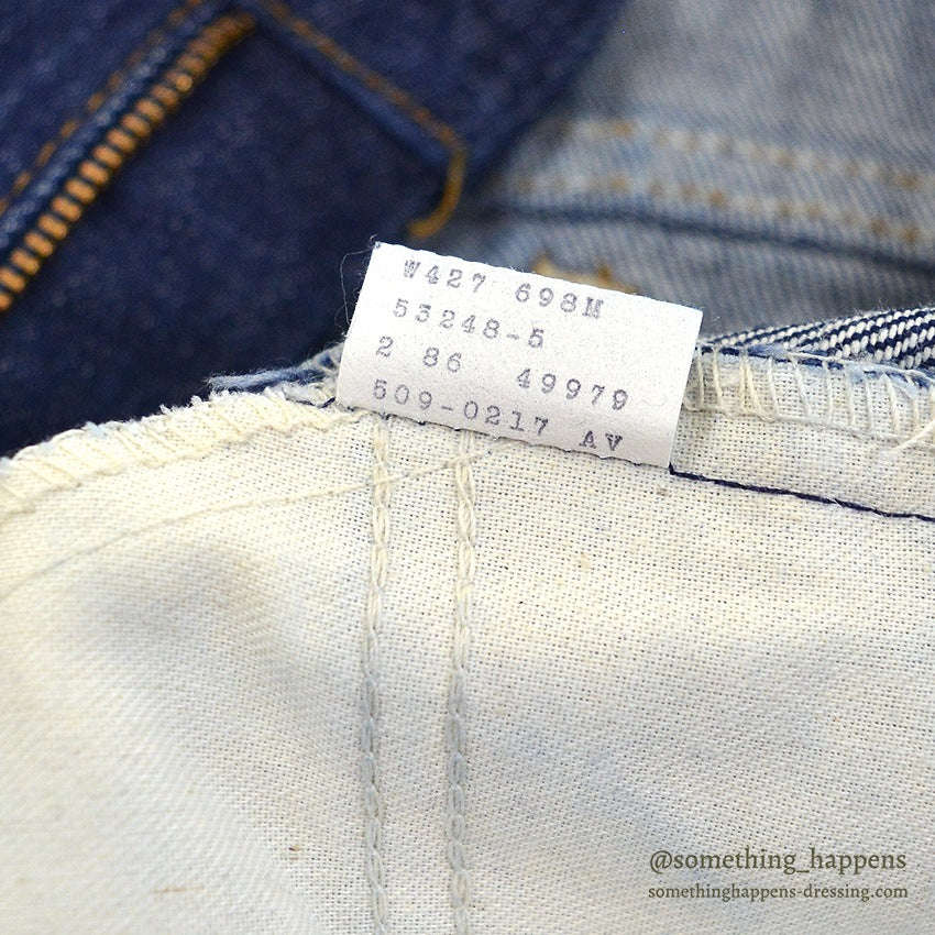 1980's Levi's 509-0217 DENIM PANTS Made in 1986... W34/L30