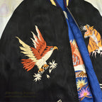 1950s JAPAN SOUVENIR JACKET (Sukajan) - Tiger/Eagle design with speed zipper... Fits like XL
