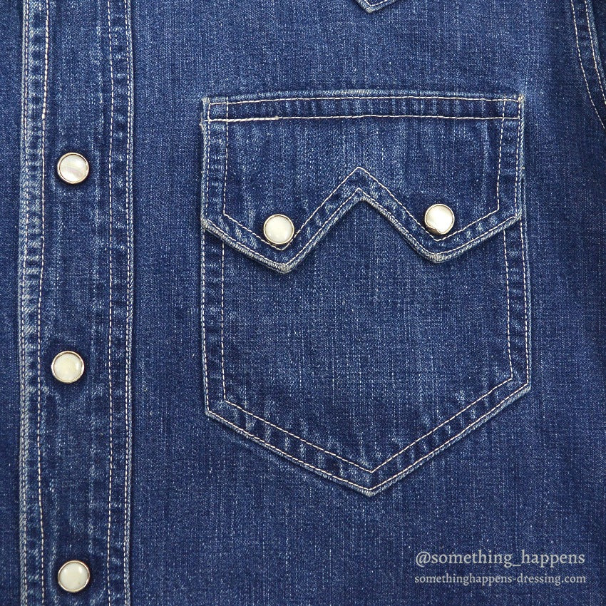 1950's DALL SMITH DENIM DENIM WESTERN SHIRT ...