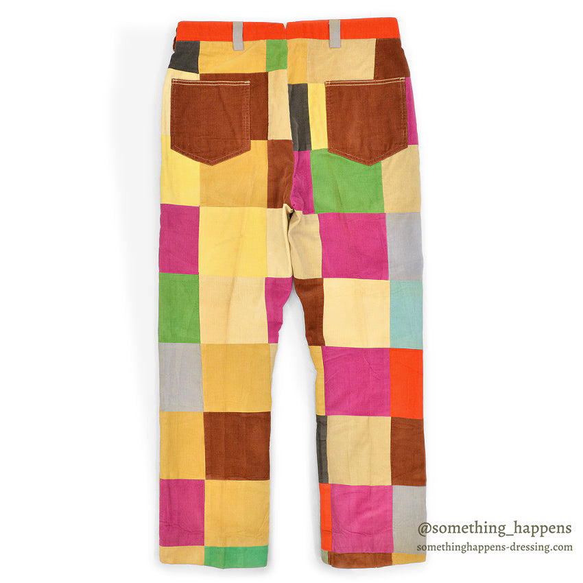 ~1970's TALBOTS PATCHWORK CORDUROY PANTS ... W36/L30