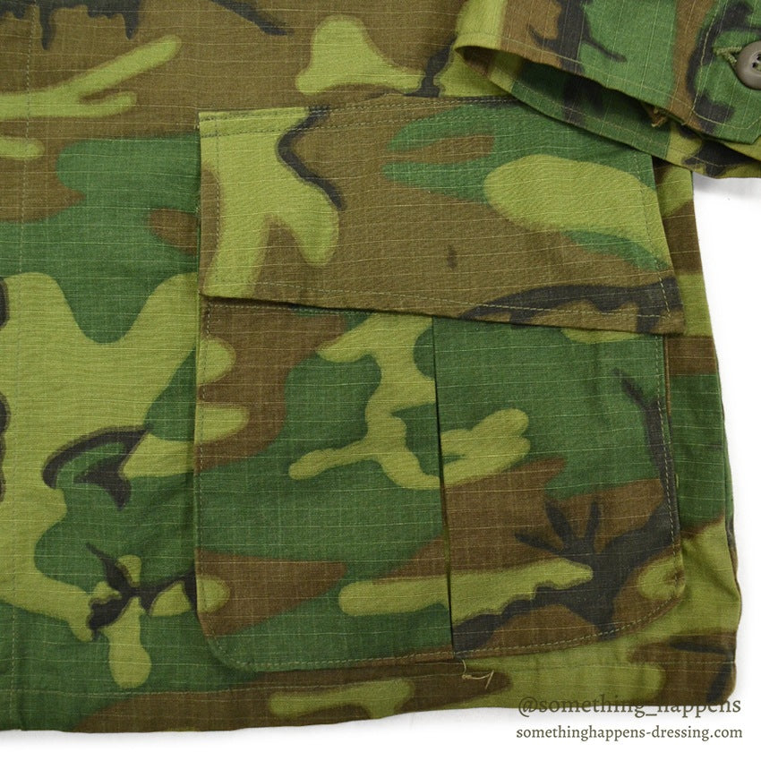 1960's USAF ERDL OKINAWA EMBROIDERY JUNGLE FATIGUE JACKET... ML