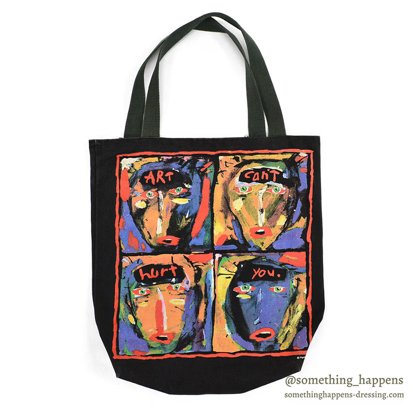 1990's FRED BABB ART CAN'T HURT YOU. CANVAS TOTE BAG ...