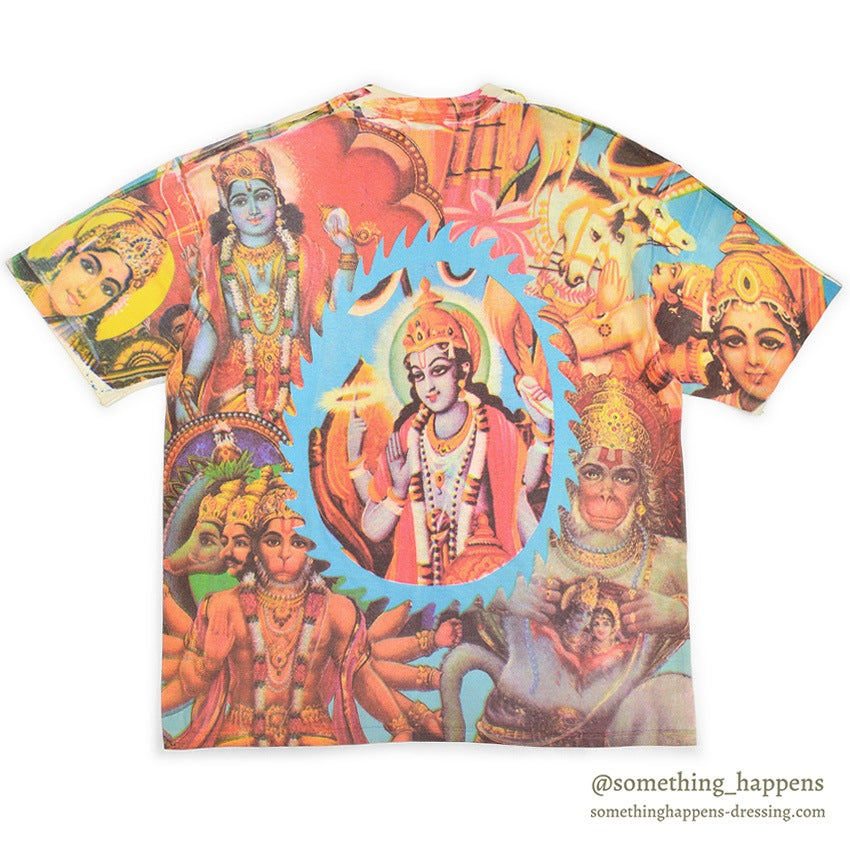~1990's CAL CRU HINDU GOD ALL OVER PRINT T-SHIRT ... XL