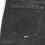 1980's Levi's 505 BLACK STRIPE DENIM PANTS... W36/L28