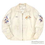 1960s VIETNAM SOUVENIR JACKET (Vietnamese style jacket) 65-66 White...