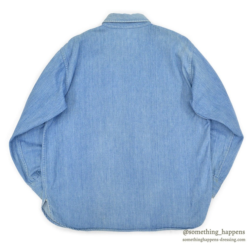 ~1960's FIVE BROTHER TYPE CPO DENIM SHIRT SELVEDGE ...
