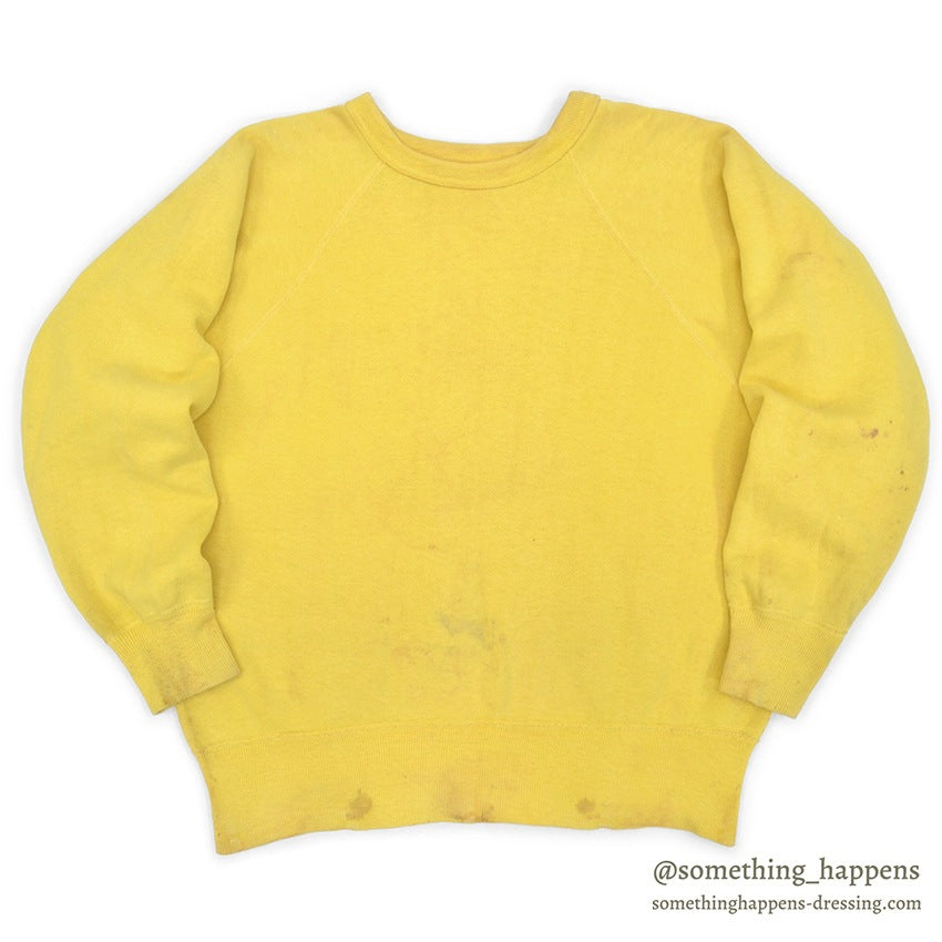 1960's YELLOW BLANK SWEAT SHIRT...