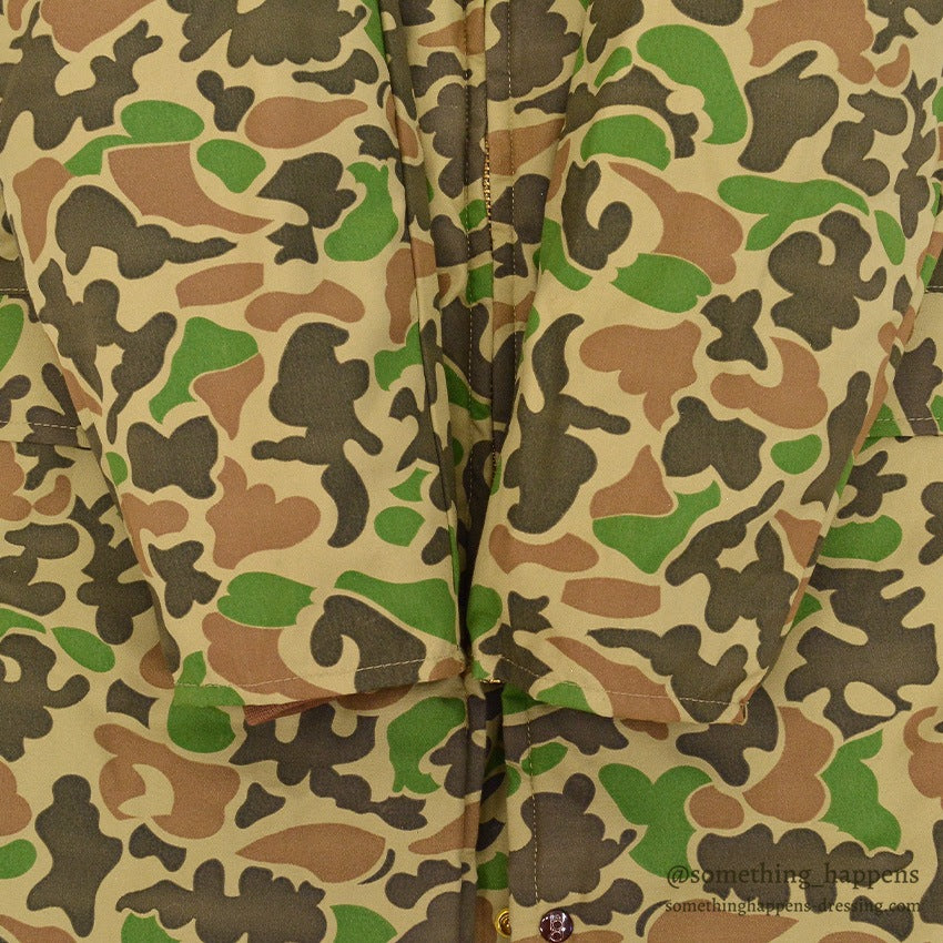 ~1970's DEADSTOCK BOB ALLEN DUCK HUNTER CAMO COAT ... S