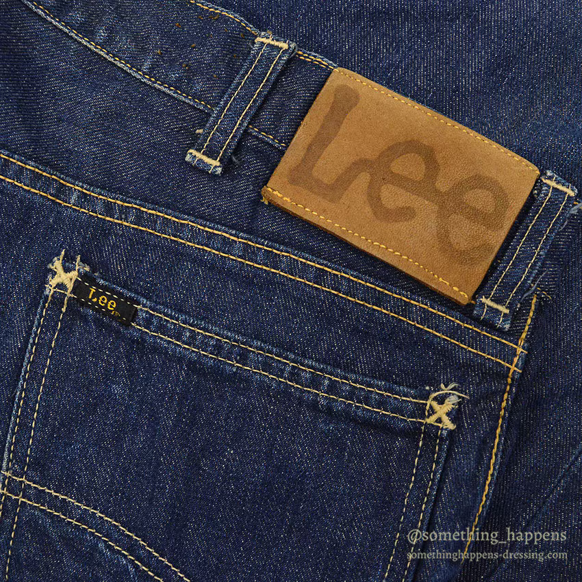1960's Lee RIDERS 101Z DENIM PANTS DARK / CENTER BLACK TAG ... W36/L35