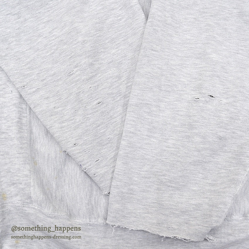 1980's~ CHAMPION REVERSE WEAVE SWEAT SHIRT / DISTRESSED ... XL