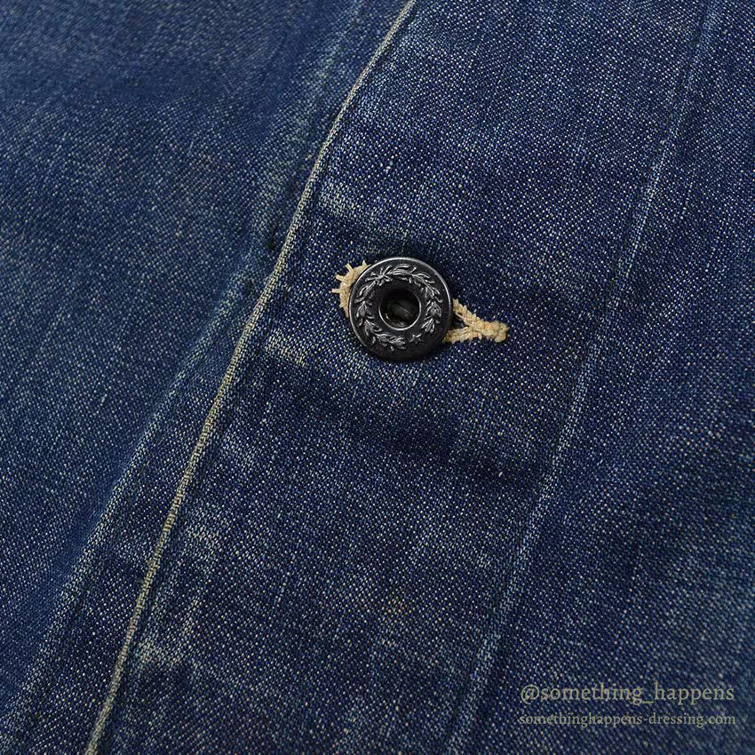 1940's PAYDAY WW2 DENIM COVERALL / DARK...