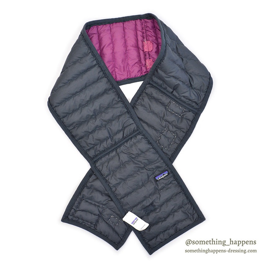 NOS' PATAGONIA ALABAMA CHANIN RECLAIMED DOWN PATCHWORK SCARF...