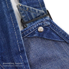 1940's CAN'T BUST'EM WW2 DENIM OVERALL / UNUSUAL DETAIL ... W36/L29