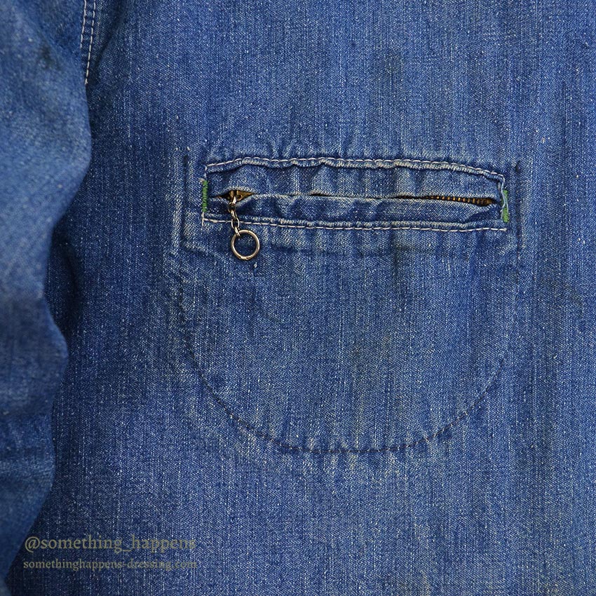 1960's OSHKOSH DENIM JACKET / COTTON FLANNEL BLANKET...