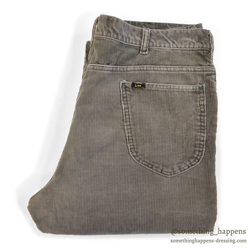 1960's Lee Leens CORDUROY PANTS / TAPERED LEG... W36/L29