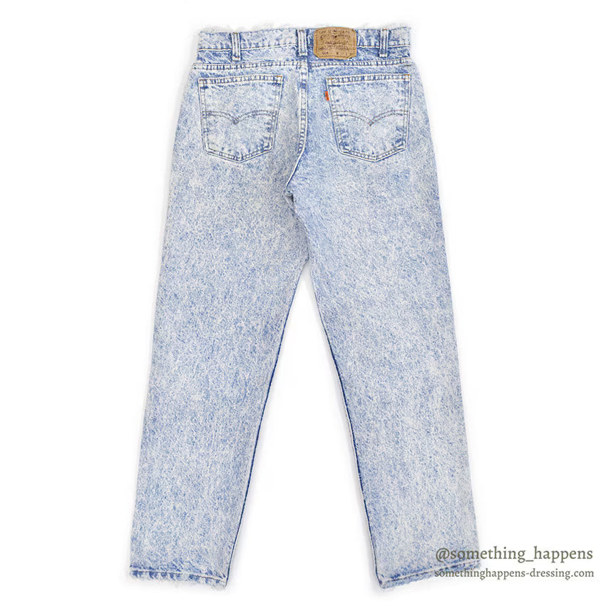 1990's Levi's 506 ACID WASHED DENIM PANTS ... W32/L30
