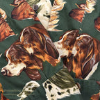 1980's BANANA REPUBLIC SAFARI & TRAVEL DOG ​​PRINT SHIRT 2 ... M