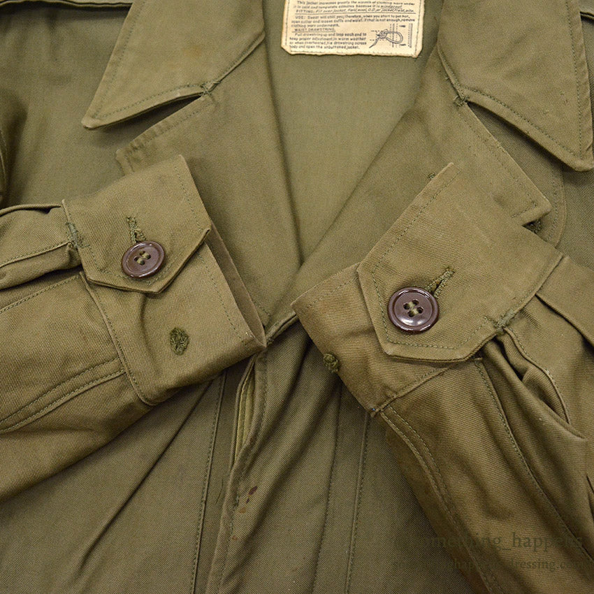 1940's WW2 M1943 FIELD JACKET / PORTRAIT PAINT, SUPER RARE ... 34L