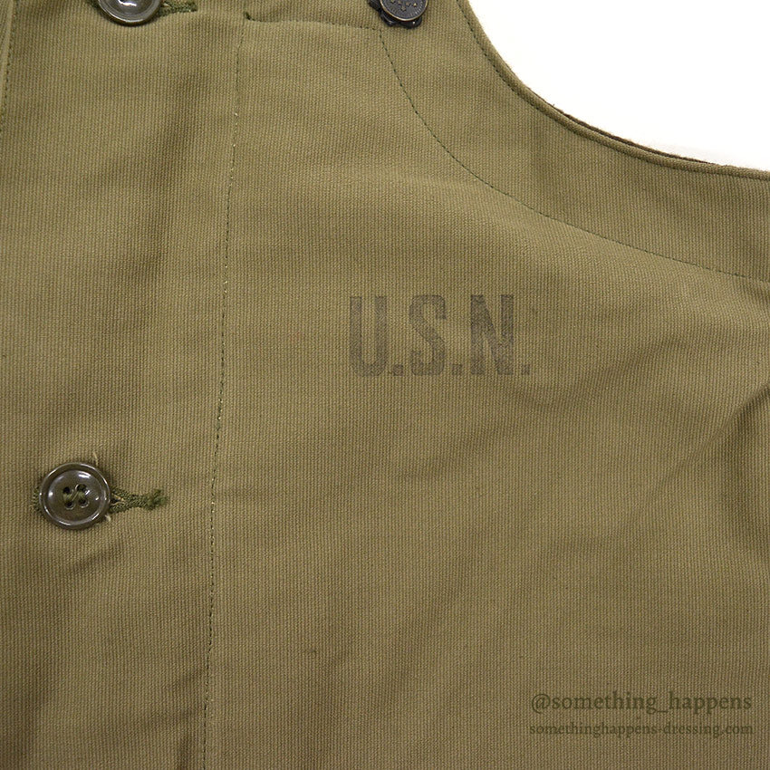 ~1950's DEADSTOCK USNAVY N-1 DECK BIB OVERALL ... SMALL