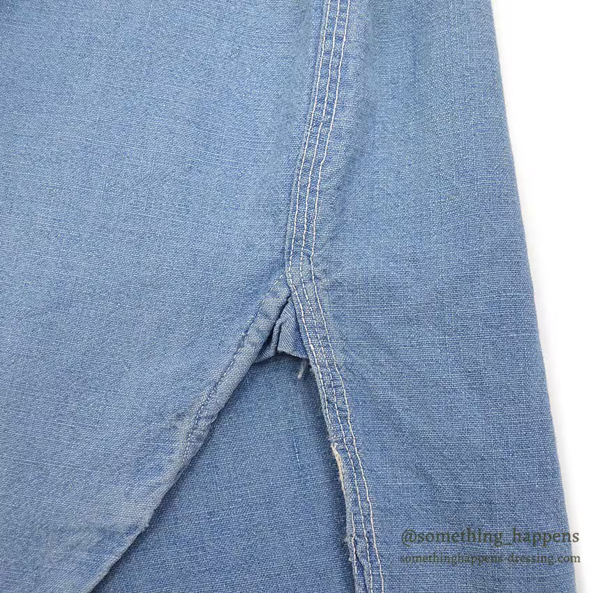 1930's HERCULES PULLOVER CHAMBRAY SHIRT / MISSING CHIN STRAP ...