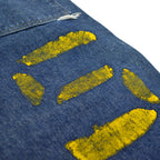 60's E&W The Plains RIDER INDIGO DENIM PANTS RODEO PAINT