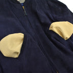 50's 'Monarch' Blue Nubuck Leather Jacket...