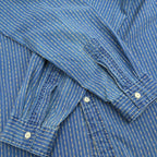 Polo by Ralph Lauren 'Indigo Calico' Chin Strap Gusseted Shirt... M