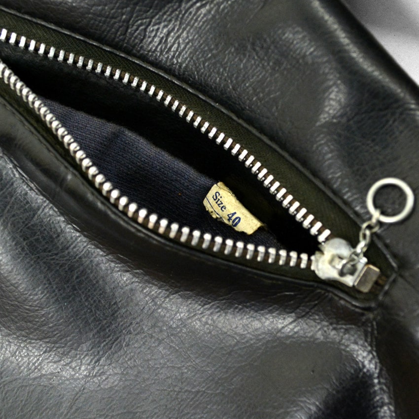 50's Vinyl Leather Two Star Double riders Jacket... 40