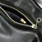 50's Vinyl Leather Two Star Double riders Jacket... 40