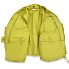 ~70's ideal fishing vest, lime green... M