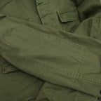 80's- FRONTLINE Civilian All-Cotton BDU Jacket OD ... MR