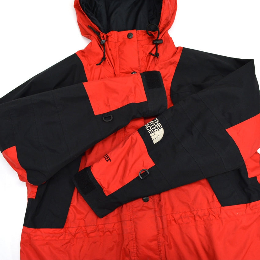 90's THE NORTH FACE Mountain Light Jacket, Red x Black...