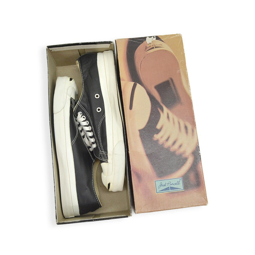 90's CONVERSE ジャックパーセル レザー ブラック 箱付き ... 8
