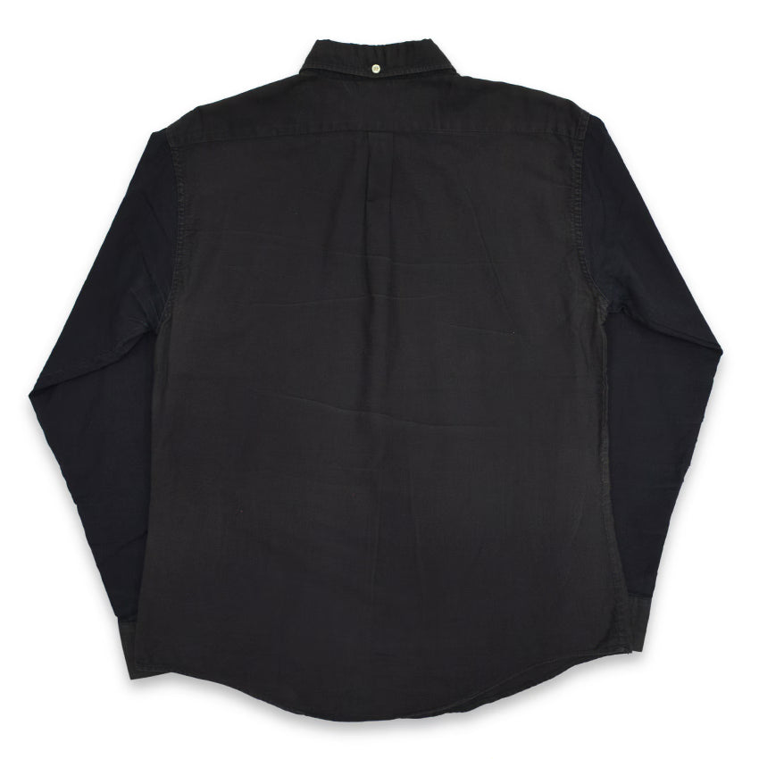 60's Authentic Ivy BLACK TWO TONE B/D SHIRT...M