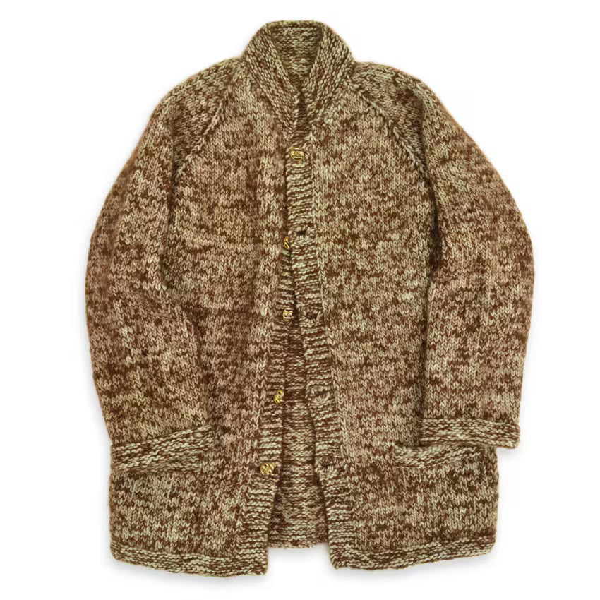 60's~ OLD HOMEMADE LONG SWEATER...