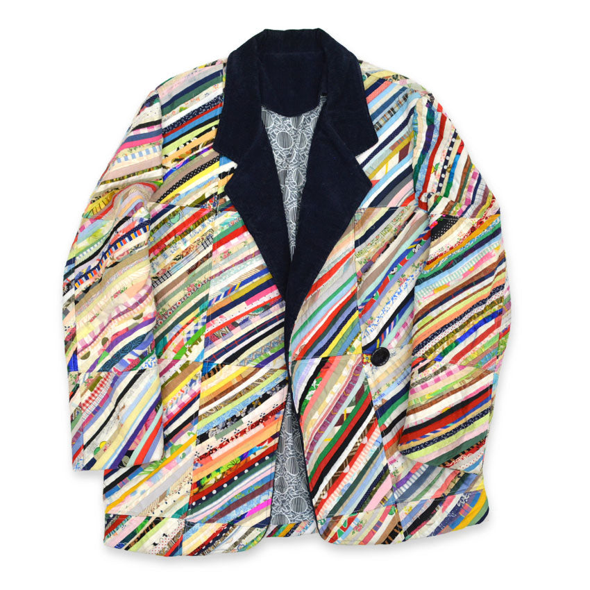 70's Homemade Scrap Quilt Jacket...