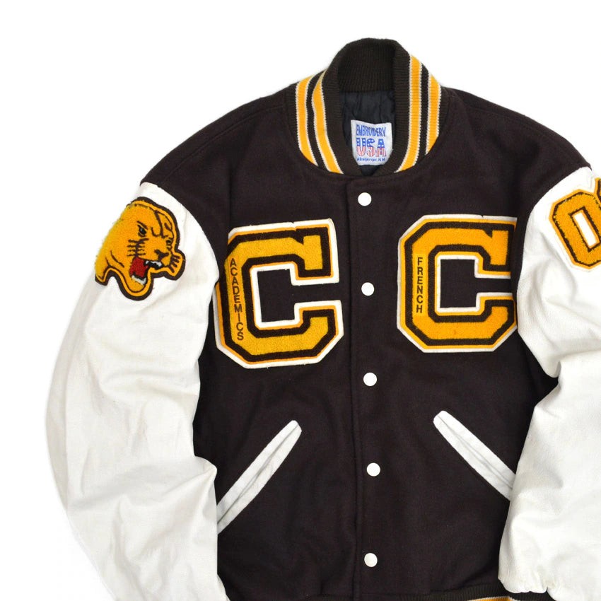 EMBROIDERY USA FULL PATCH VARSITY JACKET...S