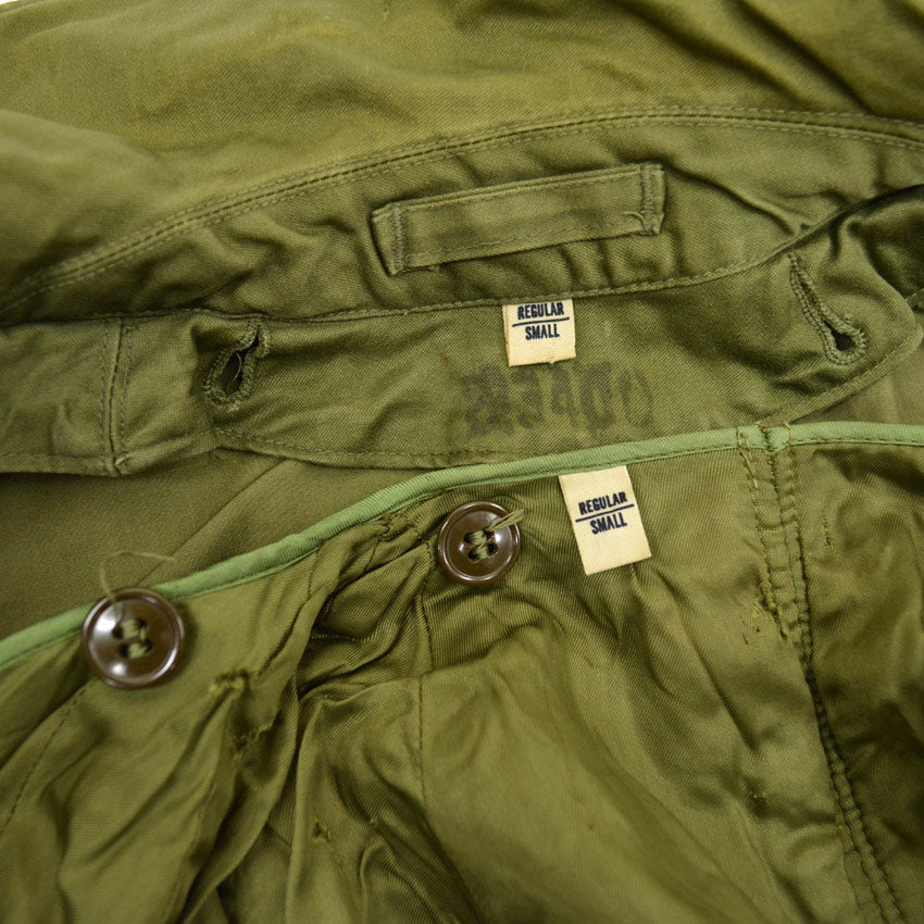 50's U.S.ARMY OVERCOAT COTTON O.G.107 CUTTER TAG付き ... S-R