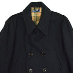 ~40's Julmor Black Wool Double Breasted Coat...