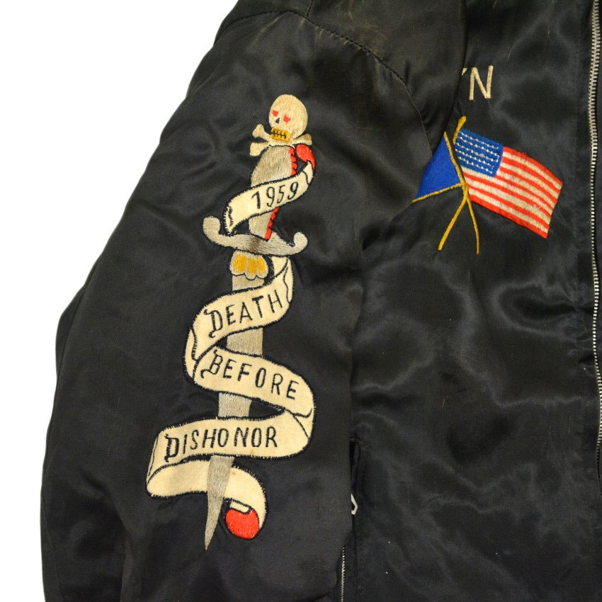 1950s Germany Tour Reversible Jacket Skull...