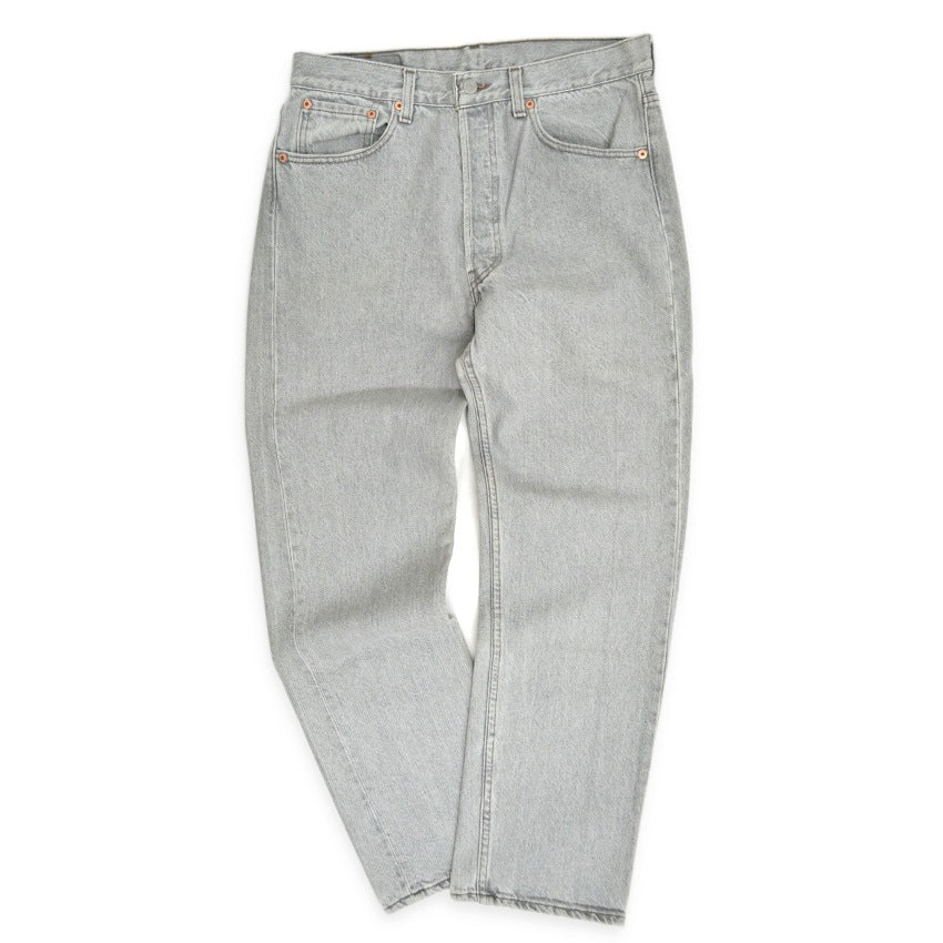 1990's Levi's 501 LIGHT GRAY DENIM PANTS... W32 L29