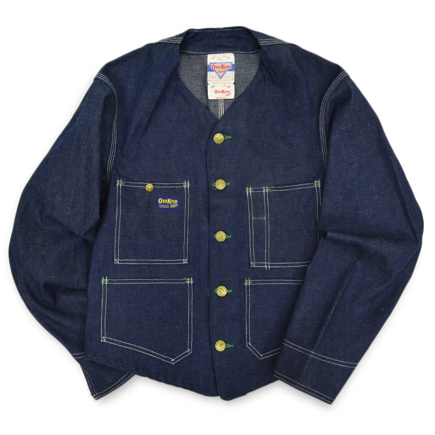 1950's DEADSTOCK OshKosh ENGINEER DENIM JACKET... 40